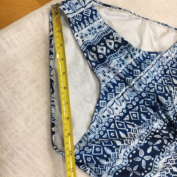 Jantzen One Piece Swimsuit Women 12 Tribal Print Halter Neck Beach Bathing Suit - Picture 15 of 16